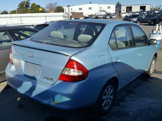 JT2BK12U110038131 - 2001 TOYOTA PRIUS BLUE photo 4