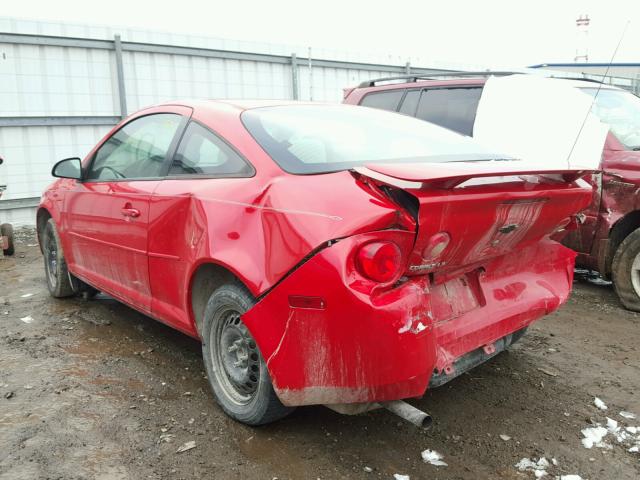 1G1AK15FX77350862 - 2007 CHEVROLET COBALT LS RED photo 3