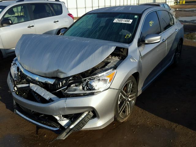 1HGCR2F56HA192677 - 2017 HONDA ACCORD SPO SILVER photo 2