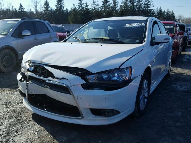 JA32V2FW5FU605181 - 2015 MITSUBISHI LANCER SE WHITE photo 2