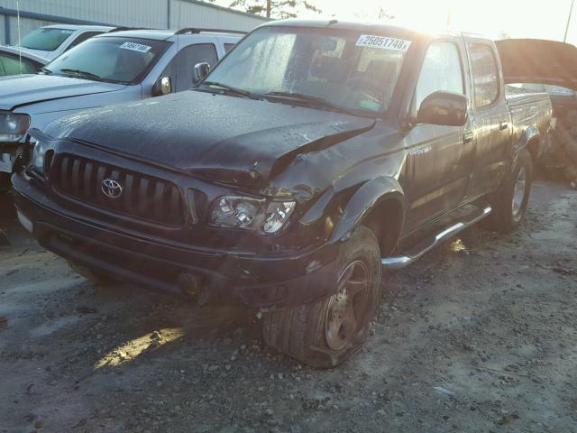 5TEGN92N12Z051832 - 2002 TOYOTA TACOMA DOU BLACK photo 2