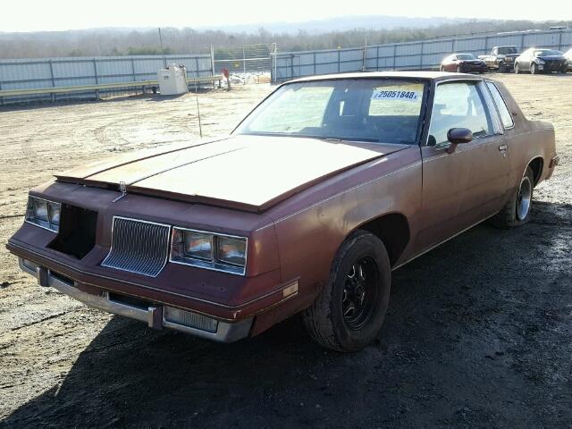 1G3GR47Y6GP394984 - 1986 OLDSMOBILE CUTLASS SU BURGUNDY photo 2