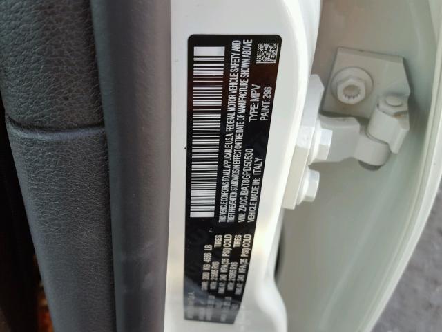 ZACCJBAT8GPD50530 - 2016 JEEP RENEGADE S 白色 照片 10