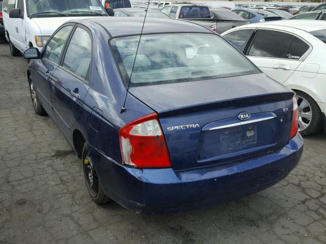 KNAFE121565371834 - 2006 KIA NEW SPECTR BLUE photo 3