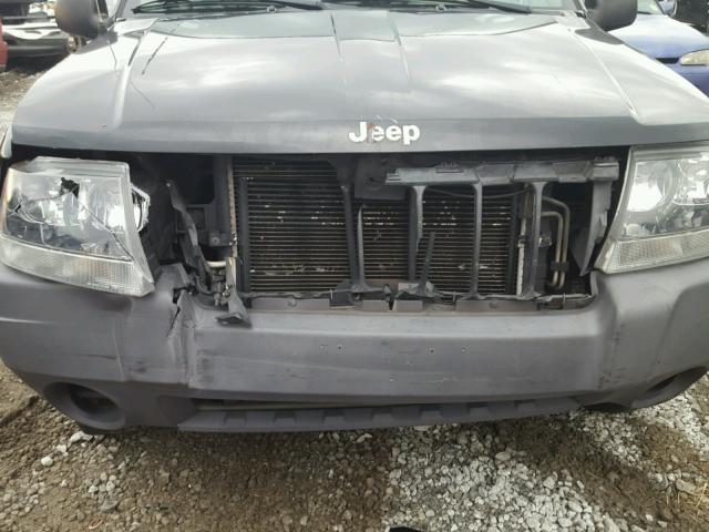 1J4GX48S44C284545 - 2004 JEEP GRAND CHER BLACK photo 9