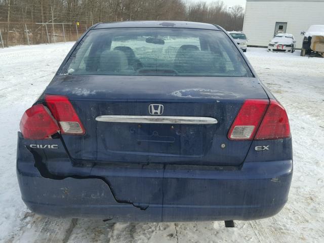 2HGES26703H598494 - 2003 HONDA CIVIC EX BLUE photo 9