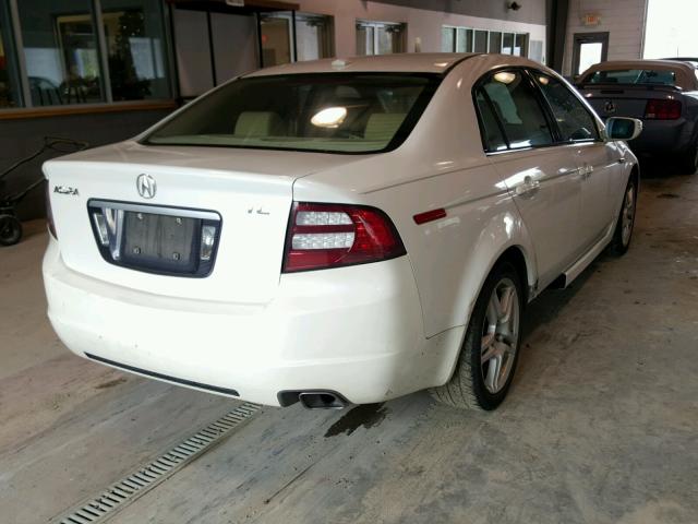 19UUA66288A033796 - 2008 ACURA TL WHITE photo 4