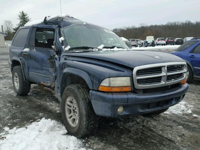 1D4HS48Z23F505842 - 2003 DODGE DURANGO SL BLUE photo 1