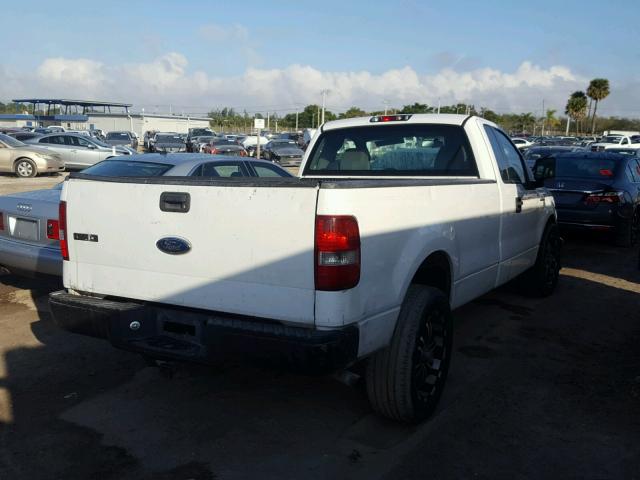 1FTRF12205NB54809 - 2005 FORD F150 WHITE photo 4