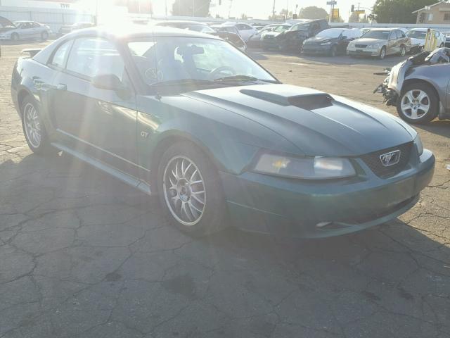 1FAFP42X31F244317 - 2001 FORD MUSTANG GT GREEN photo 1