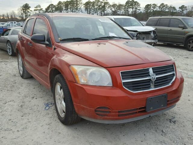 1B3HB48B27D542487 - 2007 DODGE CALIBER SX ORANGE photo 1