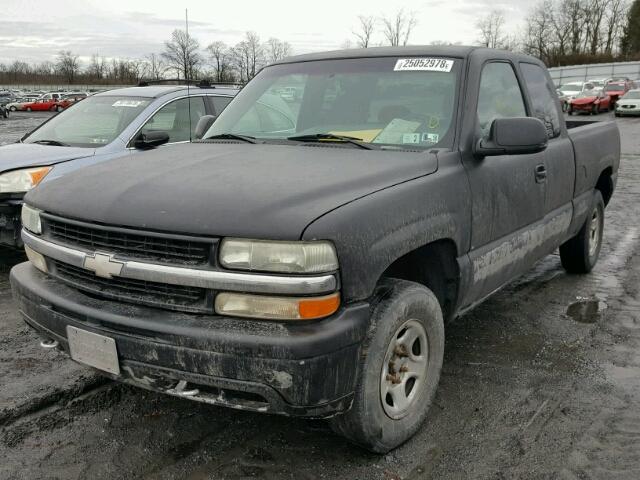 1GCEK19T9XZ187389 - 1999 CHEVROLET SILVERADO CHARCOAL photo 2