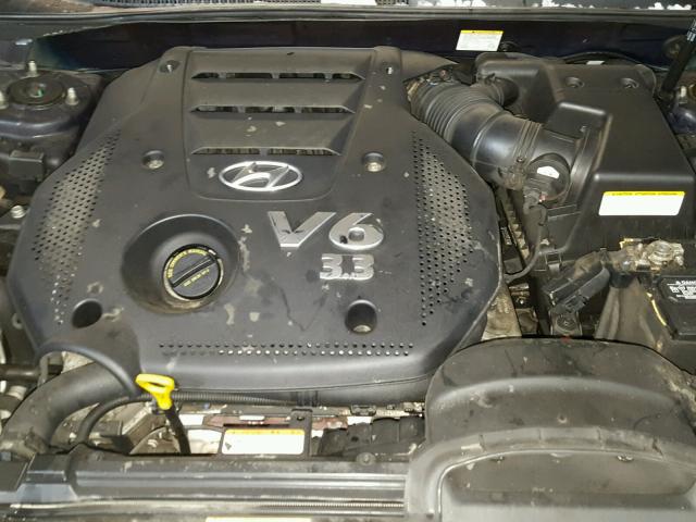 5NPEU46F58H336285 - 2008 HYUNDAI SONATA SE BLUE photo 7