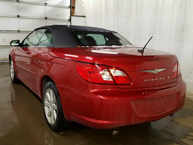 1C3LC55R78N691295 - 2008 CHRYSLER SEBRING TO RED photo 3