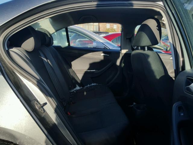 3VW2K7AJ2CM473643 - 2012 VOLKSWAGEN JETTA BASE ნაცრისფერი ფოტო 6