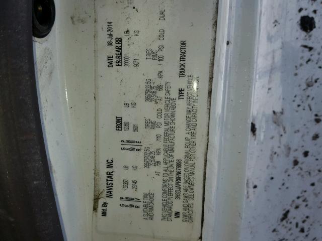 3HSDJAPR0FN676996 - 2015 INTERNATIONAL PROSTAR 白色 照片 10