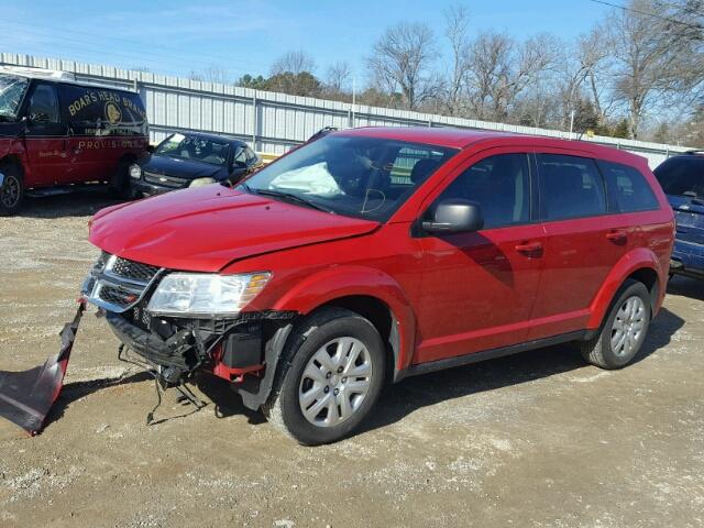 3C4PDCAB5FT675388 - 2015 DODGE JOURNEY SE RED photo 2