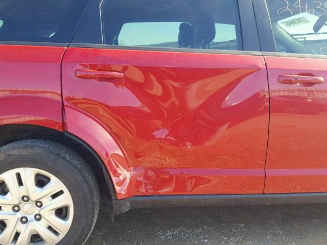 3C4PDCAB5FT675388 - 2015 DODGE JOURNEY SE RED photo 9