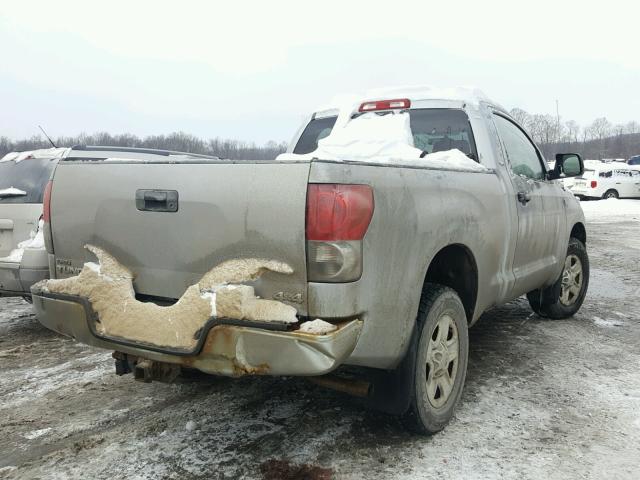 5TFKT52177X001084 - 2007 TOYOTA TUNDRA GRAY photo 4