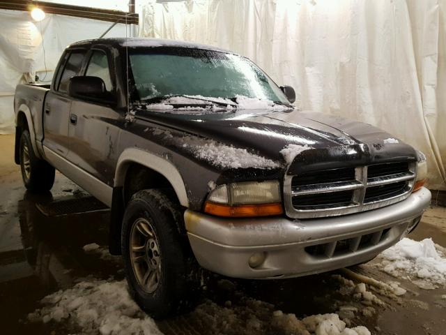 1D7HG48N23S158358 - 2003 DODGE DAKOTA QUA GRAY photo 1