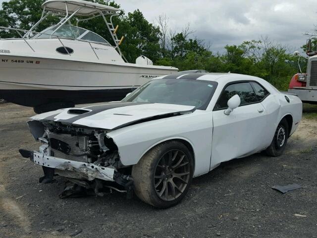 2C3CDZC95GH335670 - 2016 DODGE CHALLENGER WHITE photo 2