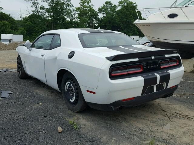 2C3CDZC95GH335670 - 2016 DODGE CHALLENGER WHITE photo 3