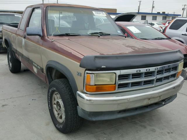 1B7GG23Y5PS103209 - 1993 DODGE DAKOTA MAROON photo 1