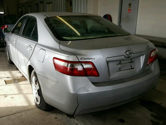 4T1BE46K08U784478 - 2008 TOYOTA CAMRY CE GRAY photo 3