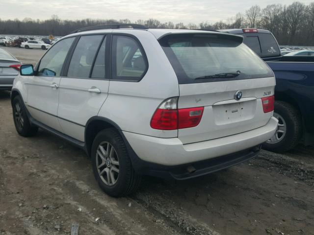 5UXFA135X4LU33011 - 2004 BMW X5 3.0I WHITE photo 3