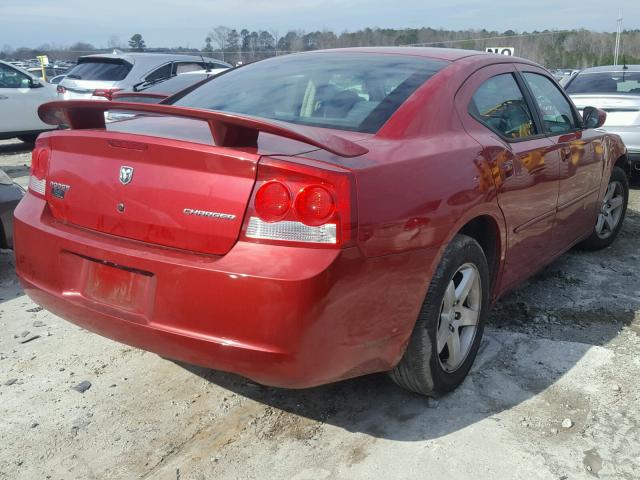 2B3CA4CDXAH224522 - 2010 DODGE CHARGER RED photo 4