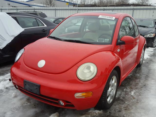 3VWCK21C62M446095 - 2002 VOLKSWAGEN NEW BEETLE RED photo 2