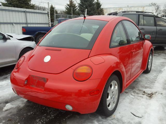 3VWCK21C62M446095 - 2002 VOLKSWAGEN NEW BEETLE RED photo 4