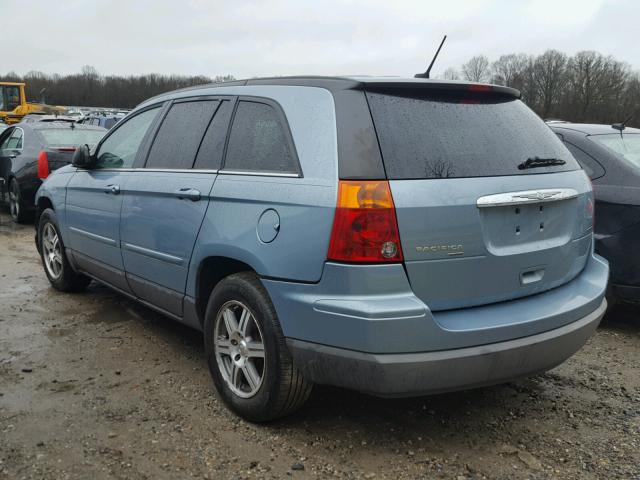 2A8GF68X78R144141 - 2008 CHRYSLER PACIFICA T BLUE photo 3