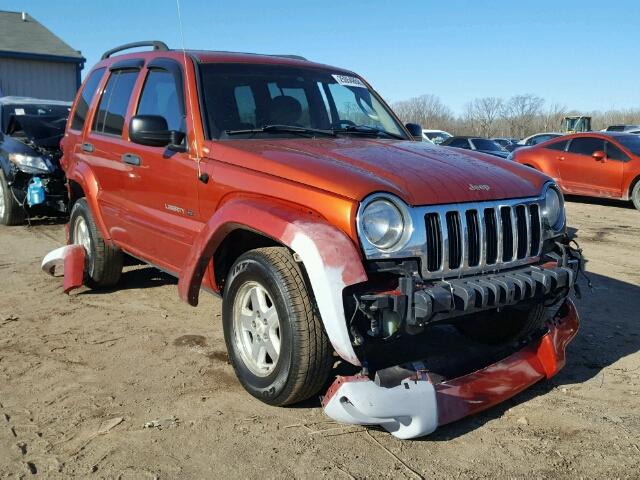 1J4GL58K42W156853 - 2002 JEEP LIBERTY LI ORANGE photo 1