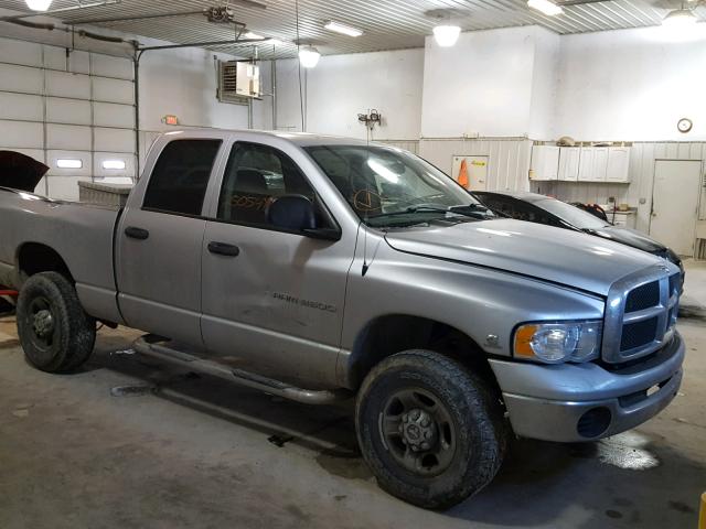 3D7KU28C23G804913 - 2003 DODGE RAM 2500 S SILVER photo 1
