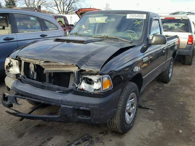 1FTYR10U47PA31979 - 2007 FORD RANGER BLACK photo 2