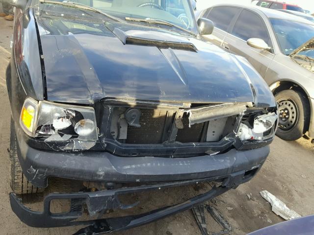 1FTYR10U47PA31979 - 2007 FORD RANGER BLACK photo 7