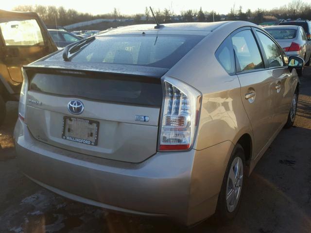 JTDKN3DU5A0037698 - 2010 TOYOTA PRIUS GOLD photo 4