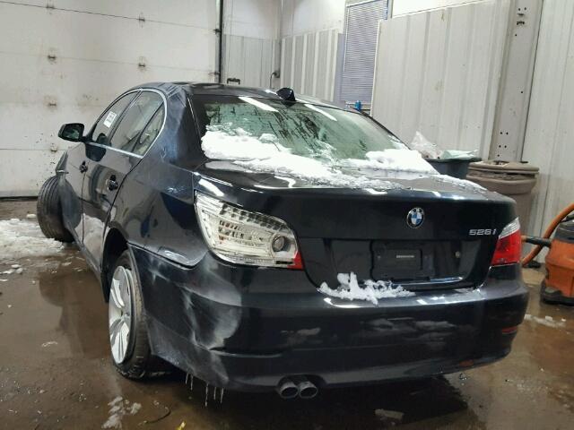 WBANV1C57AC388152 - 2010 BMW 528 XI BLACK photo 3