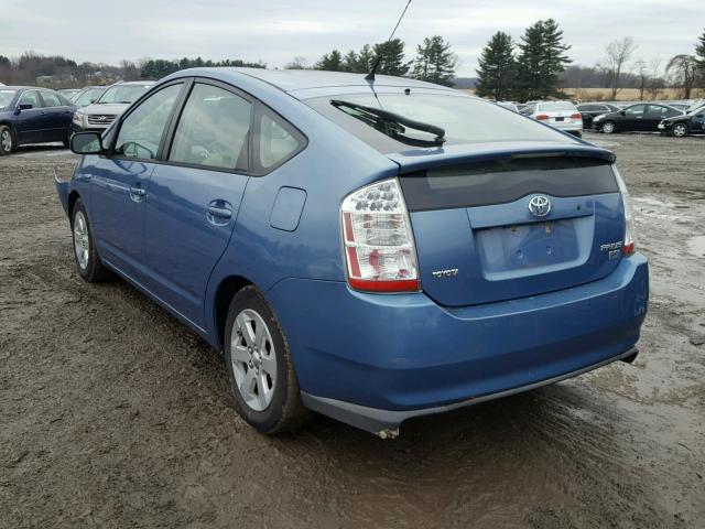 JTDKB20U767507804 - 2006 TOYOTA PRIUS BLUE photo 3