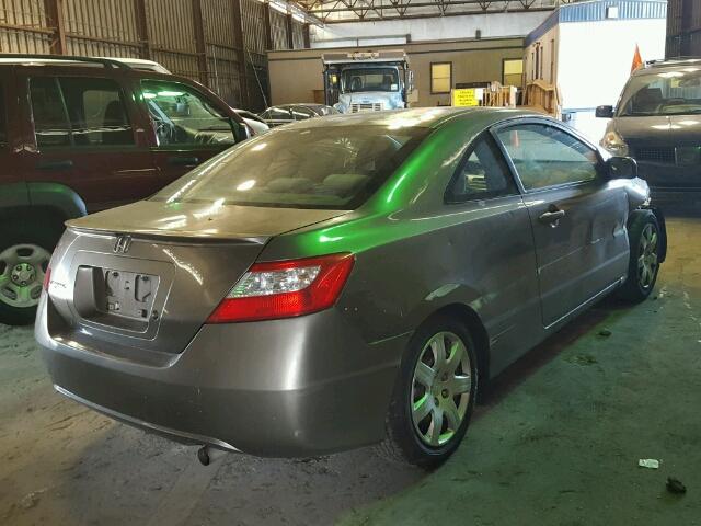 2HGFG126X7H551735 - 2007 HONDA CIVIC GRAY photo 4