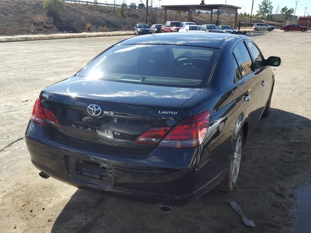 4T1BK36B78U259310 - 2008 TOYOTA AVALON XL BLACK photo 4