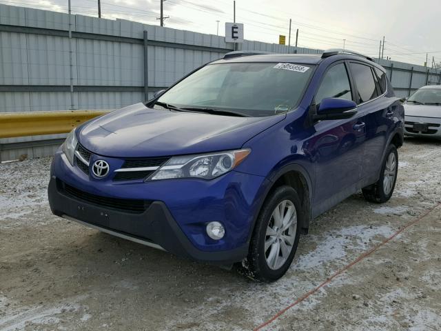 2T3DFREV4EW132321 - 2014 TOYOTA RAV4 LIMIT BLUE photo 2