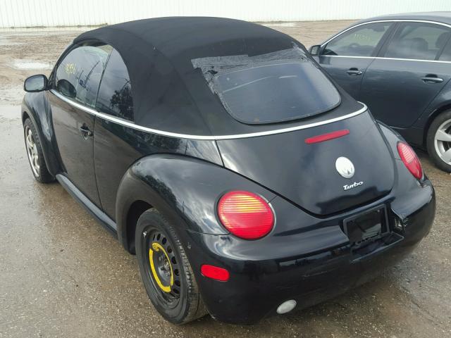 3VWCD31Y94M335085 - 2004 VOLKSWAGEN NEW BEETLE BLACK photo 3