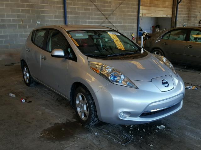 1N4AZ0CP2EC340703 - 2014 NISSAN LEAF S SILVER photo 1