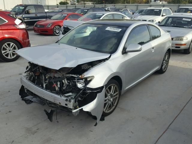 JTKDE177770168264 - 2007 TOYOTA SCION TC SILVER photo 2