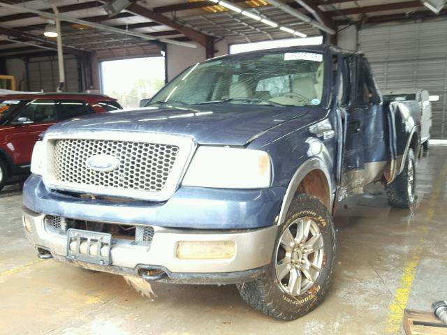 1FTPX14584NB25441 - 2004 FORD F150 BLUE photo 2