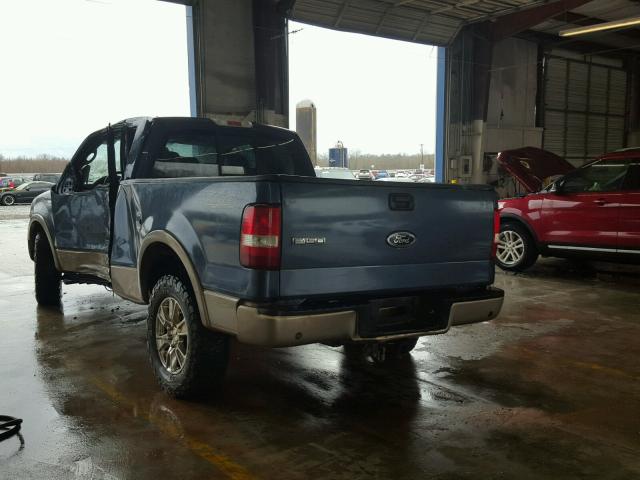 1FTPX14584NB25441 - 2004 FORD F150 BLUE photo 3