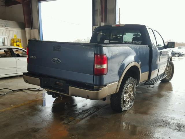 1FTPX14584NB25441 - 2004 FORD F150 BLUE photo 4