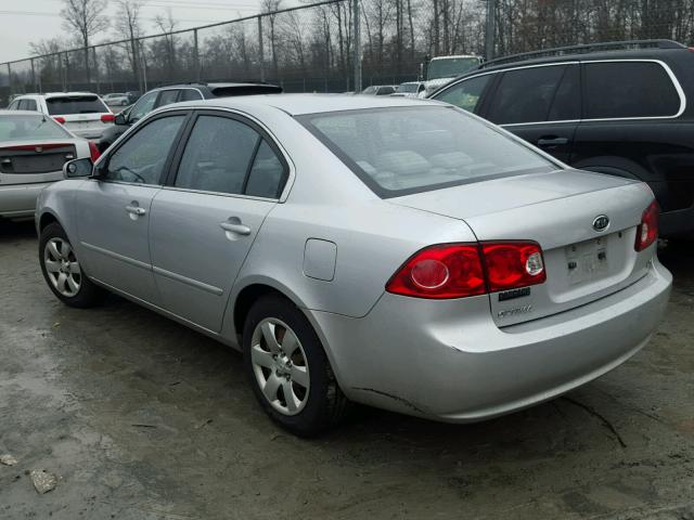 KNAGE123385222444 - 2008 KIA OPTIMA GRAY photo 3